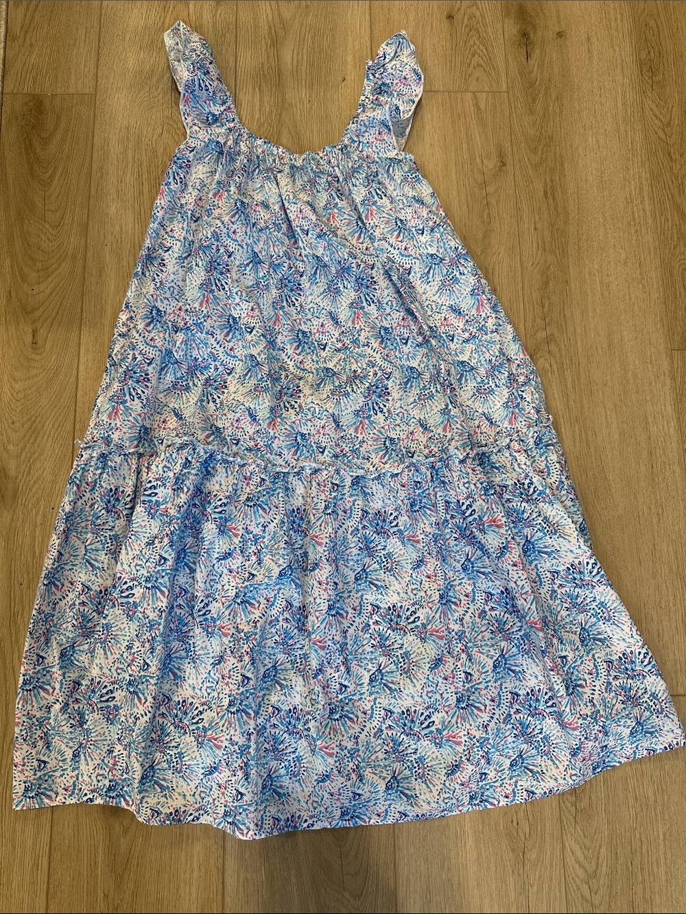 Simply Southern Floral Summer Dress - Blue, Pink & White